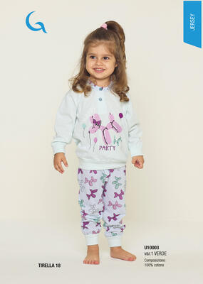 PIGIAMA NEONATA M/L U10003 Tellini S.r.l. Wholesale Clothing